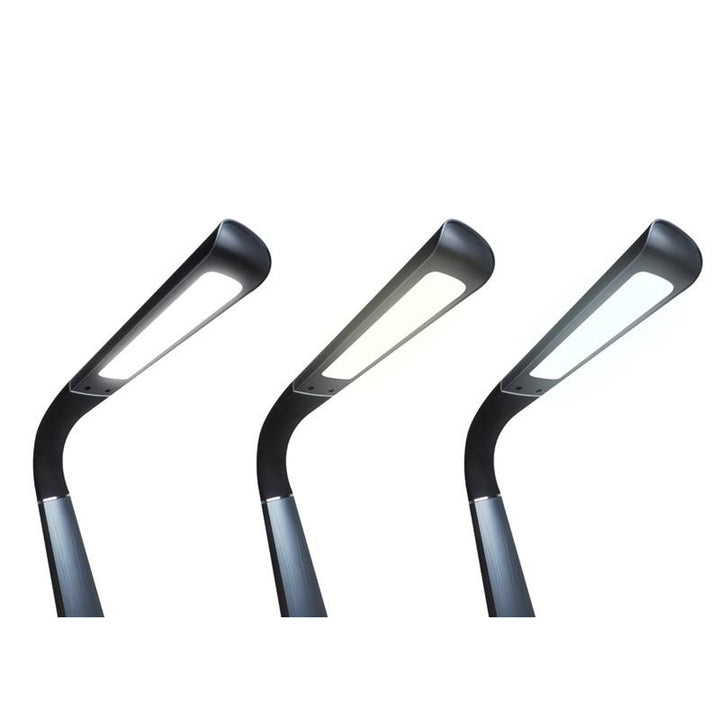 Svensson Büroleuchte, 450 Lumen, 8W Leistung, drei Lichttemperaturen, Ladefunktion für mobile Geräte, RGB-Sockel, LXBL1063