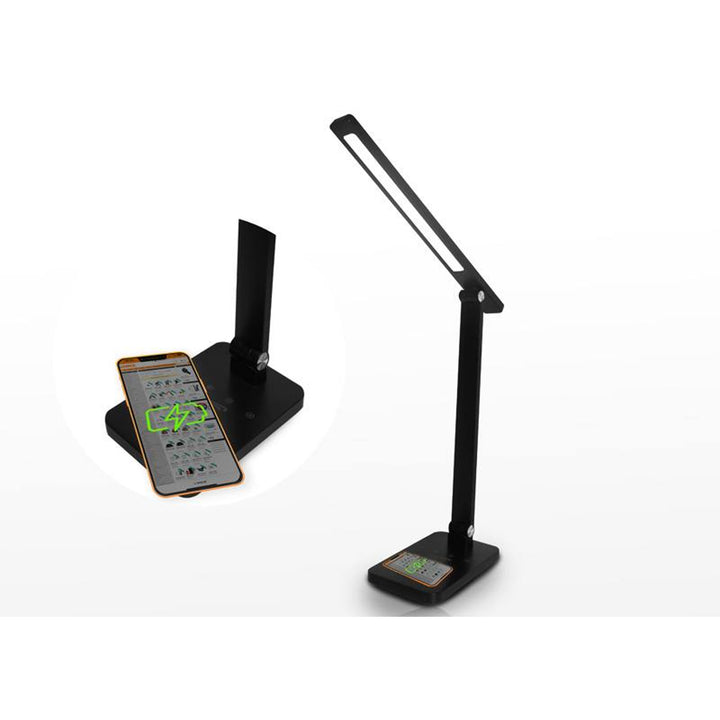 LTC Büroleuchte, LED 10W, drei Lichttemperaturen, induktives Laden, Touchpanel, LXL0099C
