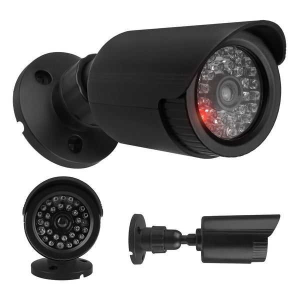 Attrappe einer Röhrenkamera, IR-LEDs, schwarz, Stromversorgung 2xAA (nicht im Lieferumfang enthalten), ABS, IR1800 B
