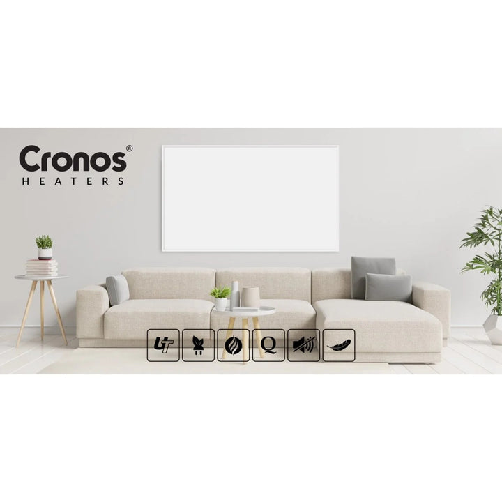 Cronos Infrarot-Heizung, 800W, matte Oberfläche, ultradünn, Carbon P800