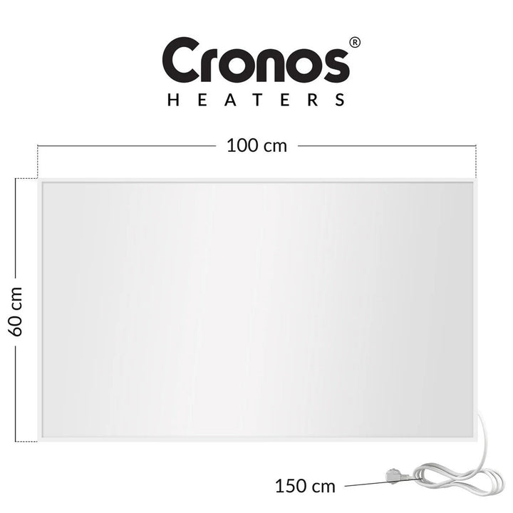 Cronos Infrarot-Heizung, 800W, matte Oberfläche, ultradünn, Carbon P800