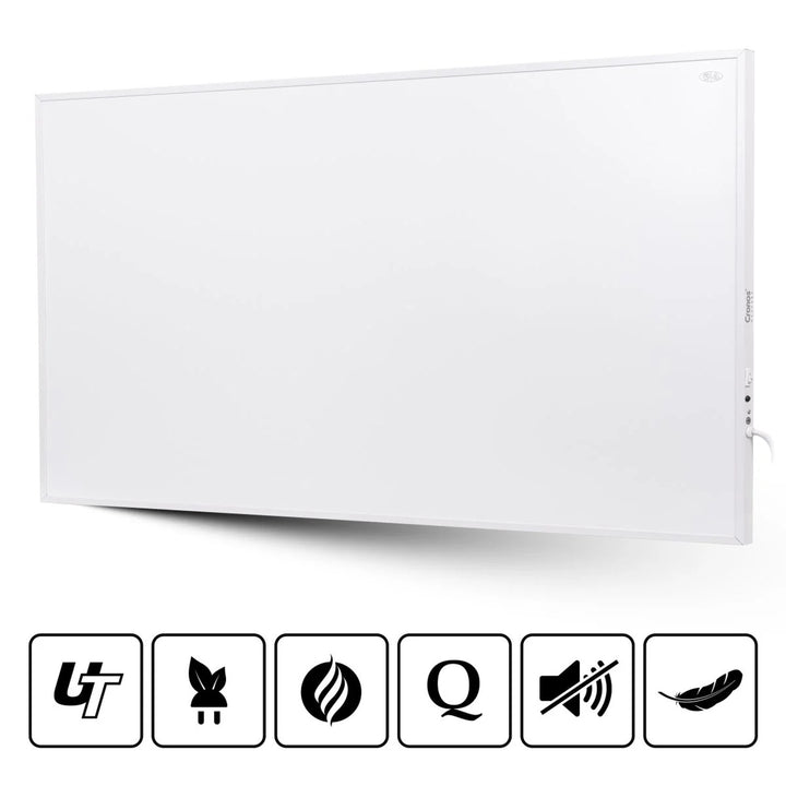 Cronos Infrarot-Heizung, 1000W, matte Oberfläche, ultra-dünn, Carbon P1000