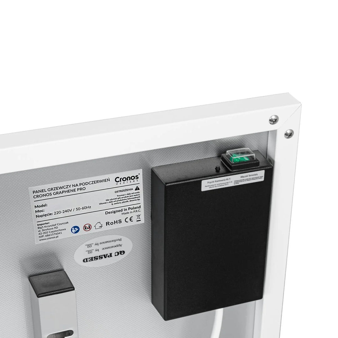 Cronos Infrarot-Heizung, 700W, Fernbedienung, matte Oberfläche, ultradünn, sparsame Heizung, Graphene PRO CGP-700TWP