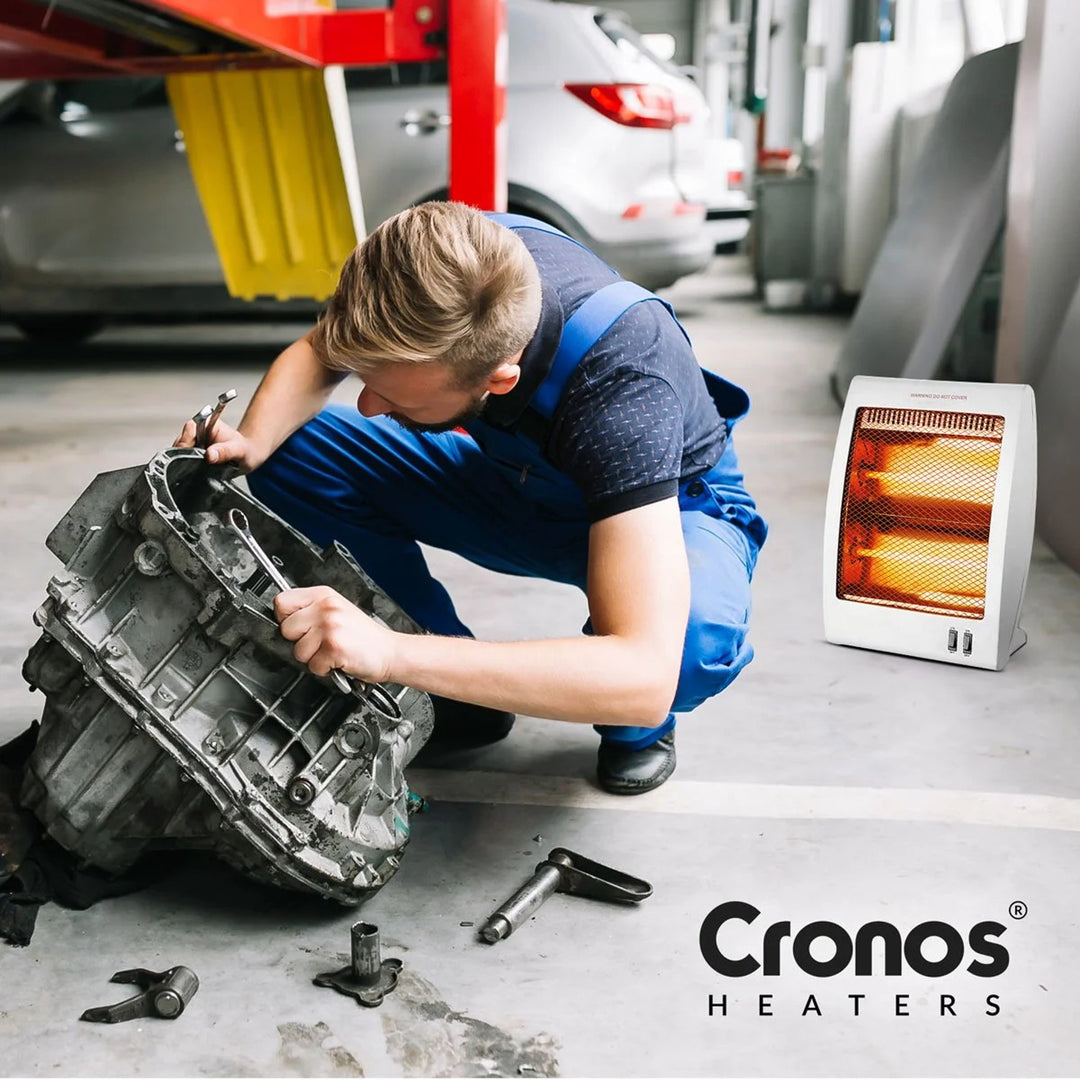 Cronos Quarzstrahler, Leistung 400/800W, 2 Quarzröhren, weiß, NSB-80