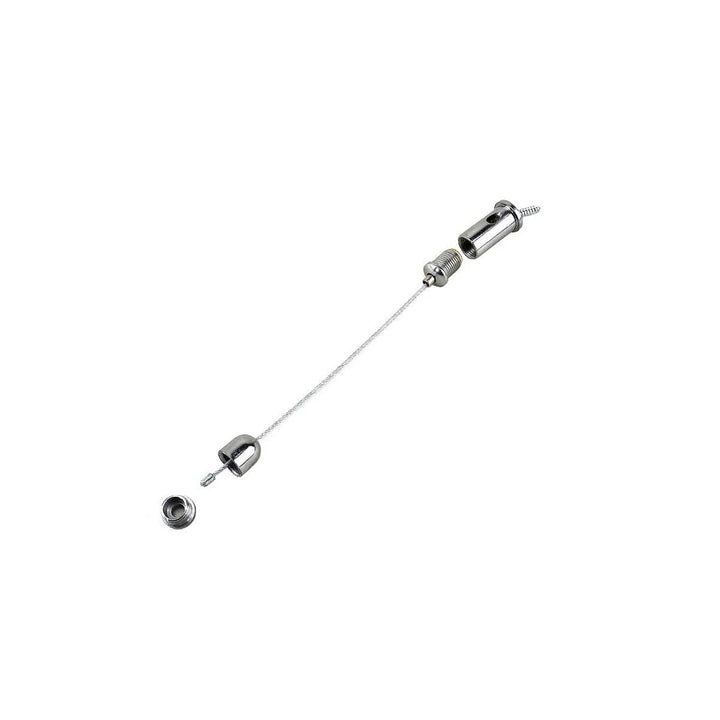 Deckenmontagesatz für Cronos-Röhrenheizstrahler, Kabellänge 1m, aus Edelstahl