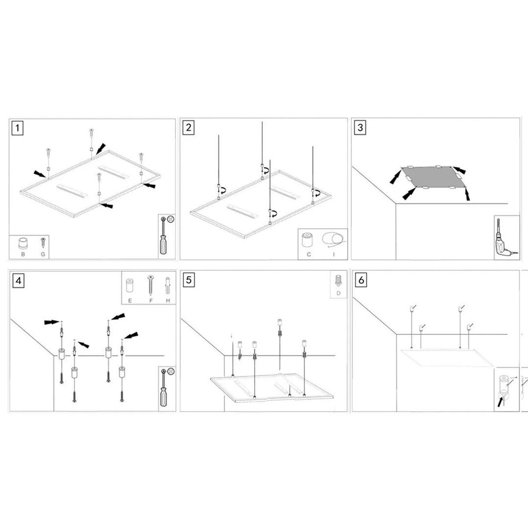 Deckenmontagesatz für Cronos-Röhrenheizstrahler, Kabellänge 1m, aus Edelstahl