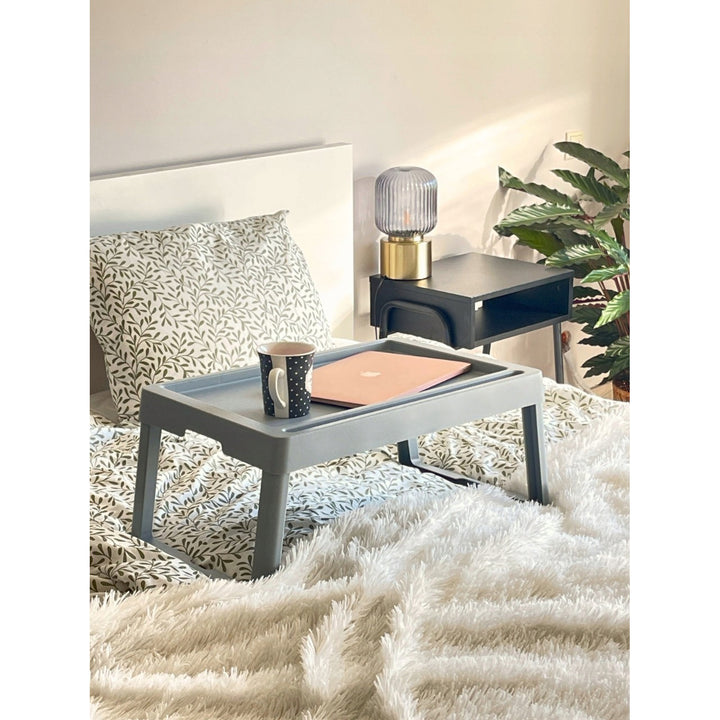 Praktischer Klapptisch, tragbar, für Gartenbett, Frühstückstablett, Cappuccino, 56120722