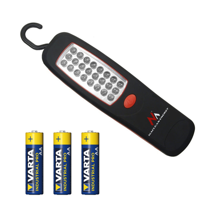 Werkstattlampe 24 LED Hakenmagnet Maclean Energy MCE03