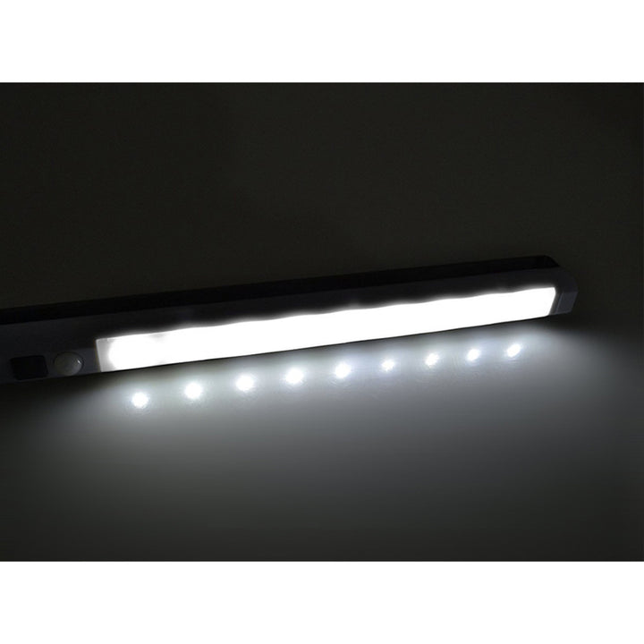 Maclean LED-Küchenleuchte, Unterbau 9 SMD, batteriebetrieben, PIR-Sensor ein/aus, MCE166 + 3x Varta Industrial LR6/AA R-06 Batterien