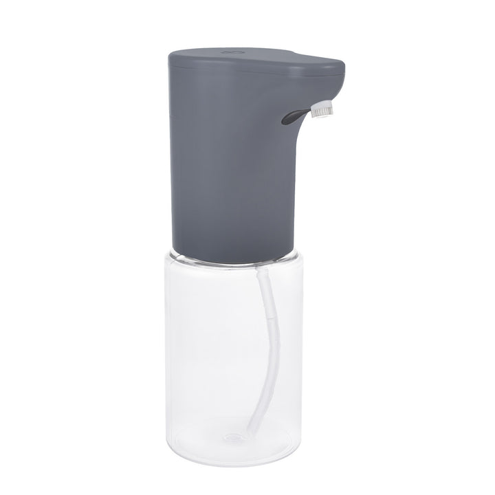 Promedix automatischer Spender, Spenderbehälter für Flüssigseifen, Desinfektionsflüssigkeiten, 300ml, grau, PR-540 GR + 4 Varta Industrial AA Batterien