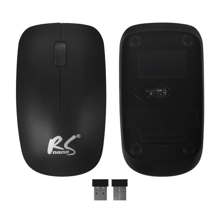 Kabellose Tastatur + Maus COMBO NanoRS, RS580 + 2x AAA Alkalibatterie Varta Industrial