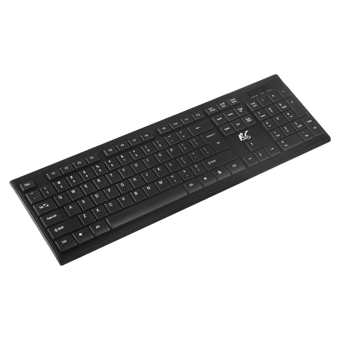 Kabellose Tastatur + Maus COMBO NanoRS, RS580 + 2x AAA Alkalibatterie Varta Industrial