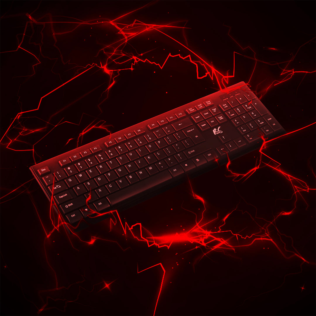 Kabellose Tastatur + Maus COMBO NanoRS, RS580 + 2x AAA Alkalibatterie Varta Industrial