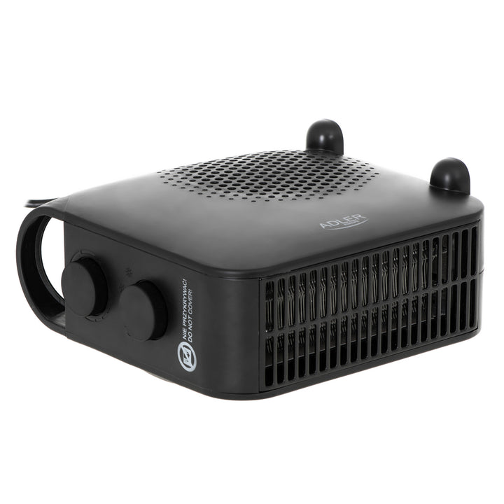 Adler Heizlüfter, 2 Leistungsstufen, max 2000W, Thermostat, schwarz, AD 7725