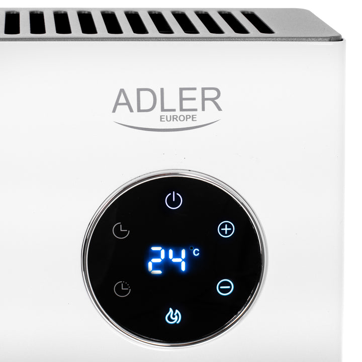 Konvektorheizung Adler, LED-Anzeige, Fernbedienung, 3 Heizstufen, Thermostat, max 2000W, AD 7752