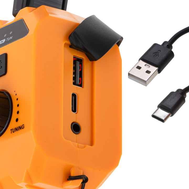 Adler Solarradio, 1200 mAh Akku, Taschenlampe, Handkurbel, AD 1197