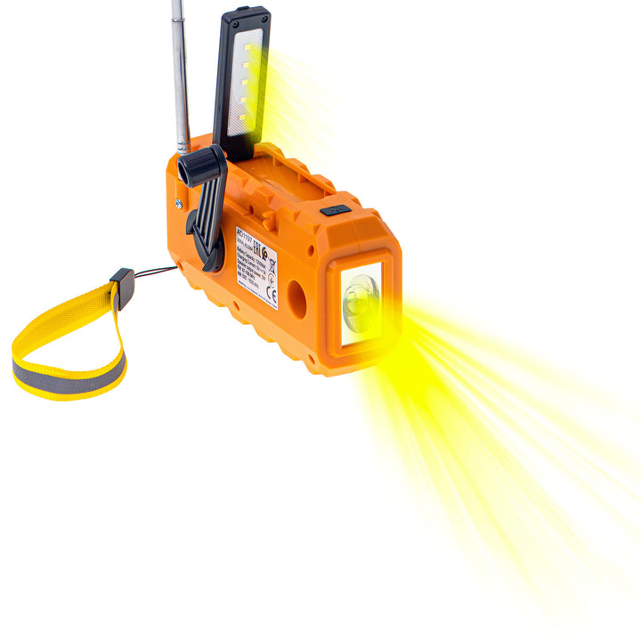 Adler Solarradio, 1200 mAh Akku, Taschenlampe, Handkurbel, AD 1197