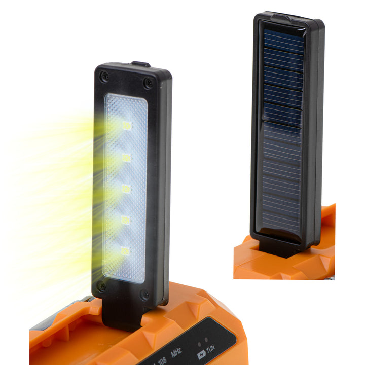 Adler Solarradio, 1200 mAh Akku, Taschenlampe, Handkurbel, AD 1197