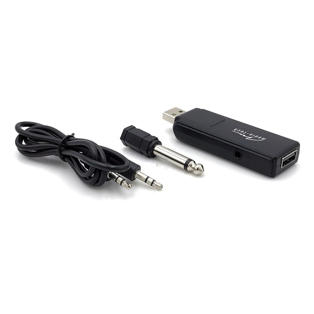 Zwei drahtlose Mikrofone mit USB-Empfänger für Lautsprecher mit Karaoke-Funktion, Mediatech MT395