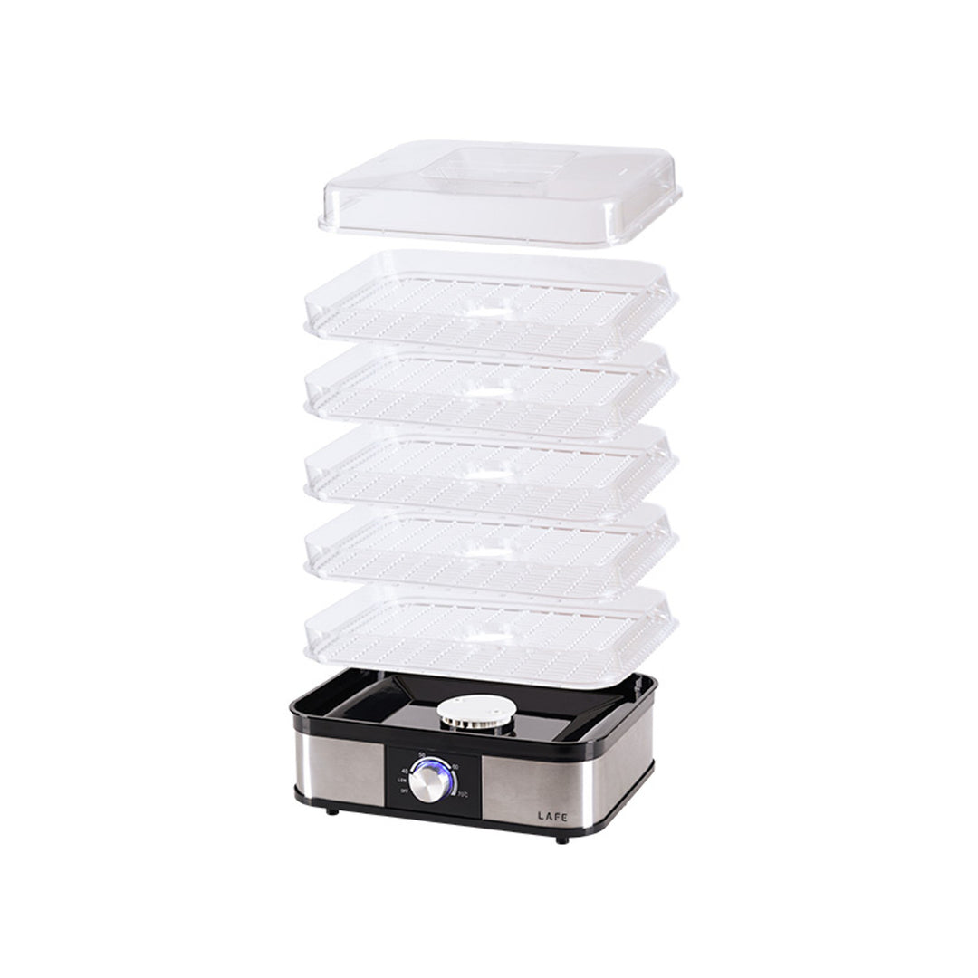 Laftrockner, für Pilze, Obst, Gemüse, 250W, 5 Siebe, Temperaturkontrolle, NutriDry