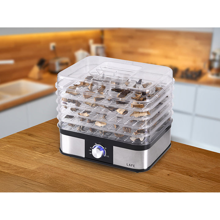 Laftrockner, für Pilze, Obst, Gemüse, 250W, 5 Siebe, Temperaturkontrolle, NutriDry