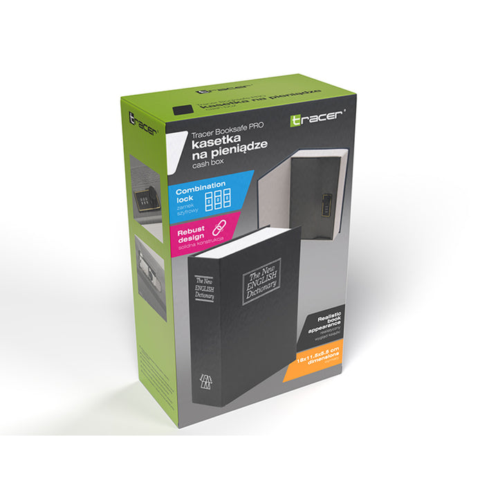 Tracer Spardose, Buchimitation, Zahlenschloss, BookSafe Pro