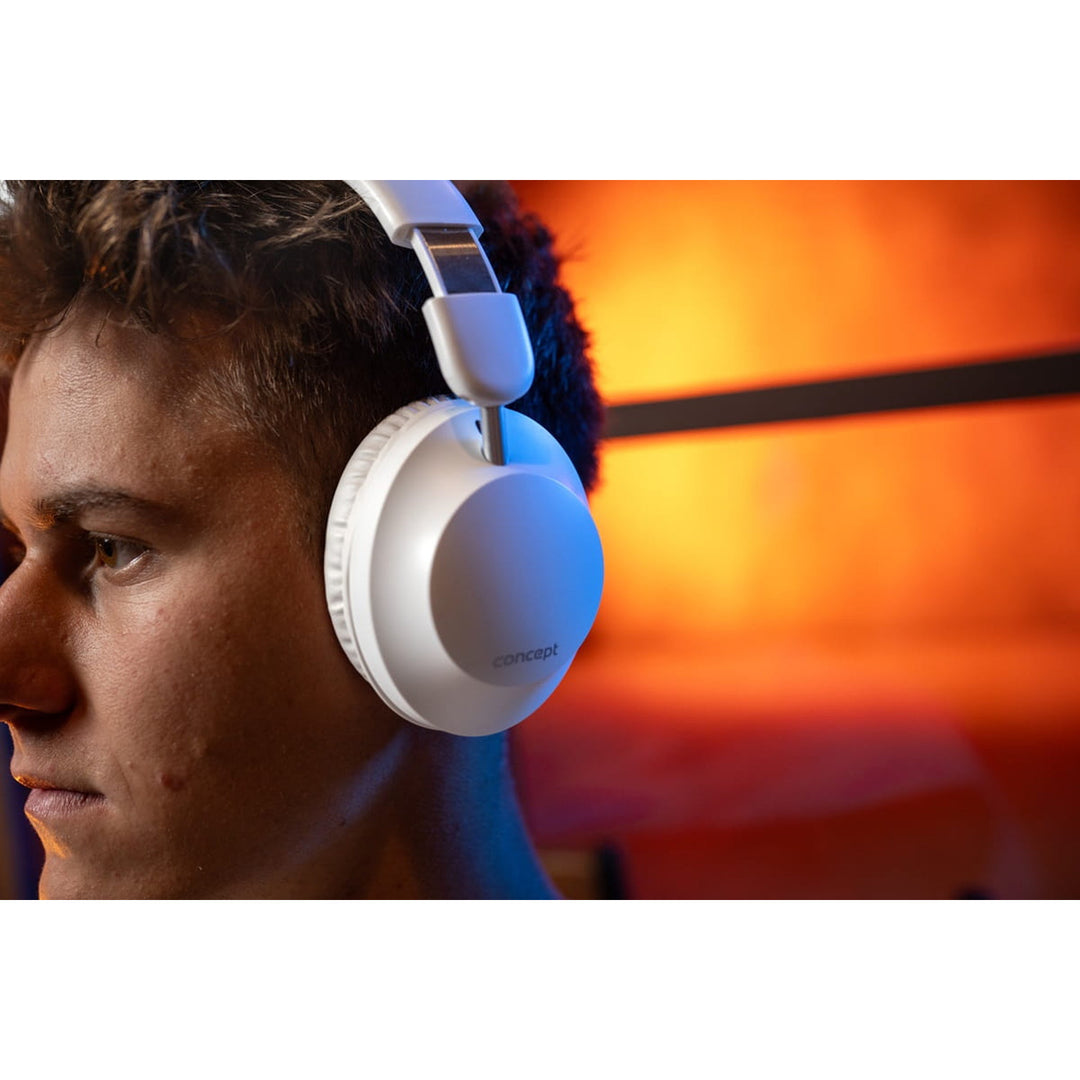 Concept SoundJoy kabellose In-Ear-Kopfhörer, bis zu 45 Stunden Wiedergabezeit, Bluetooth 6.0, Schnellladefunktion, aktive Geräuschunterdrückung bis zu 18 dB, weiß, HS4081