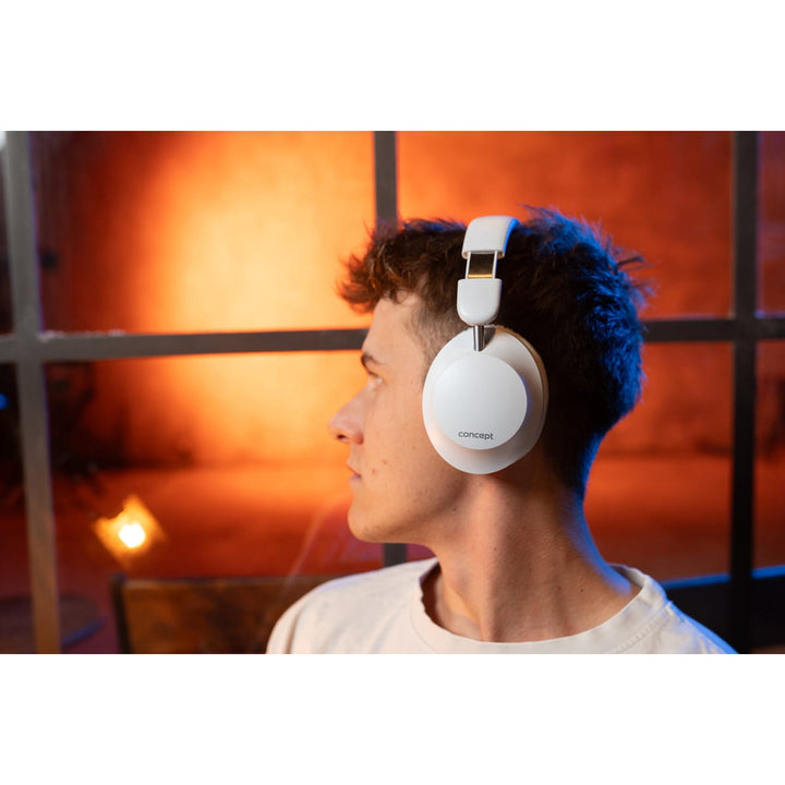 Concept SoundJoy kabellose In-Ear-Kopfhörer, bis zu 45 Stunden Wiedergabezeit, Bluetooth 6.0, Schnellladefunktion, aktive Geräuschunterdrückung bis zu 18 dB, weiß, HS4081