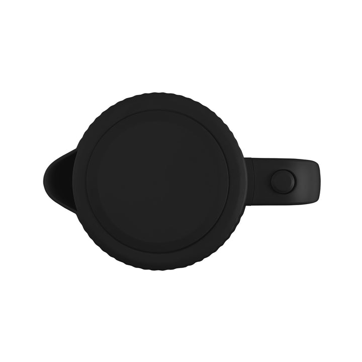 Concept Kunststoff-Wasserkocher, 1,7 l, geriffeltes Design, dreifaches Sicherheitssystem, Sedimentfilter, Wasserstandsanzeige, schwarz, RK2391