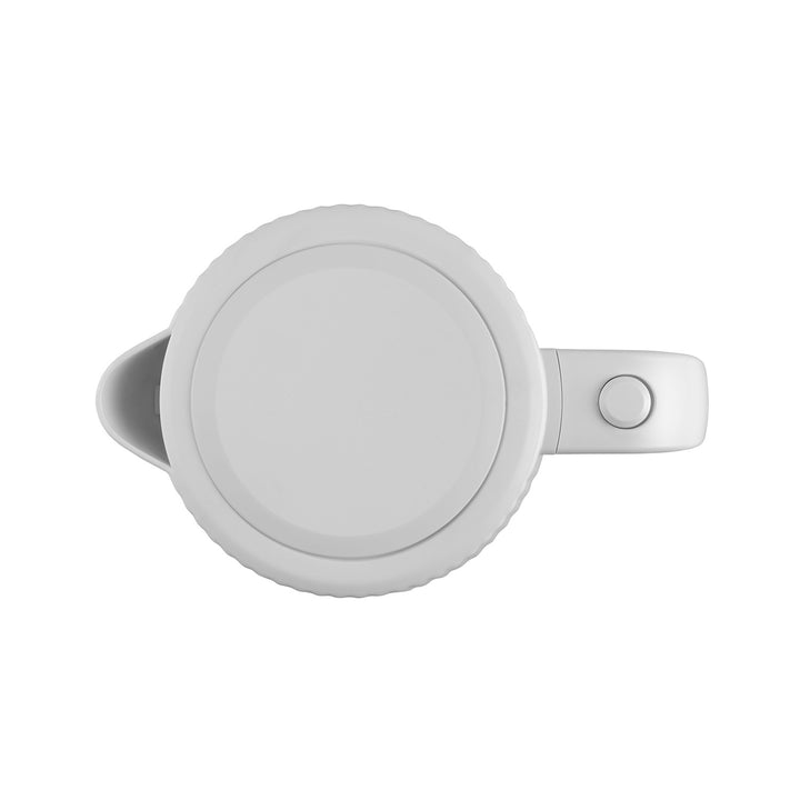 Concept Kunststoff-Wasserkocher, 1,7 l, geriffeltes Design, dreifaches Sicherheitssystem, Sedimentfilter, Wasserstandsanzeige, weiß, RK2390