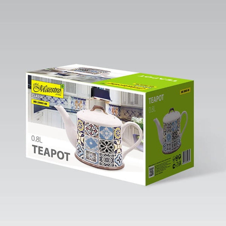 Urlaub in Porto Keramik-Teekanne von Maestro, Inhalt 800ml, MR-20005-08