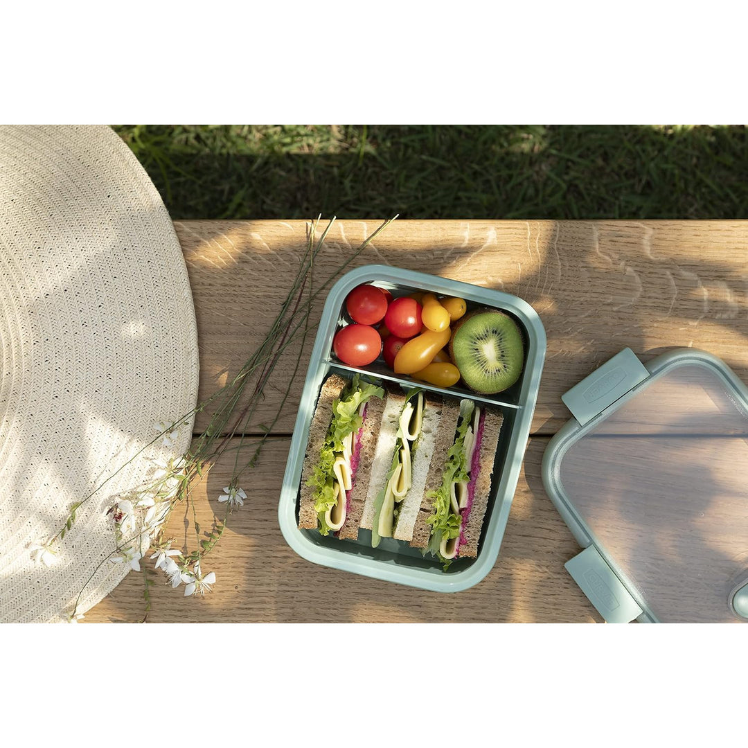 Curver Lebensmittelbehälter, auslaufsicherer Deckel, Ventil im Deckel, 100% recycelt, mikrowellengeeignet, 250003