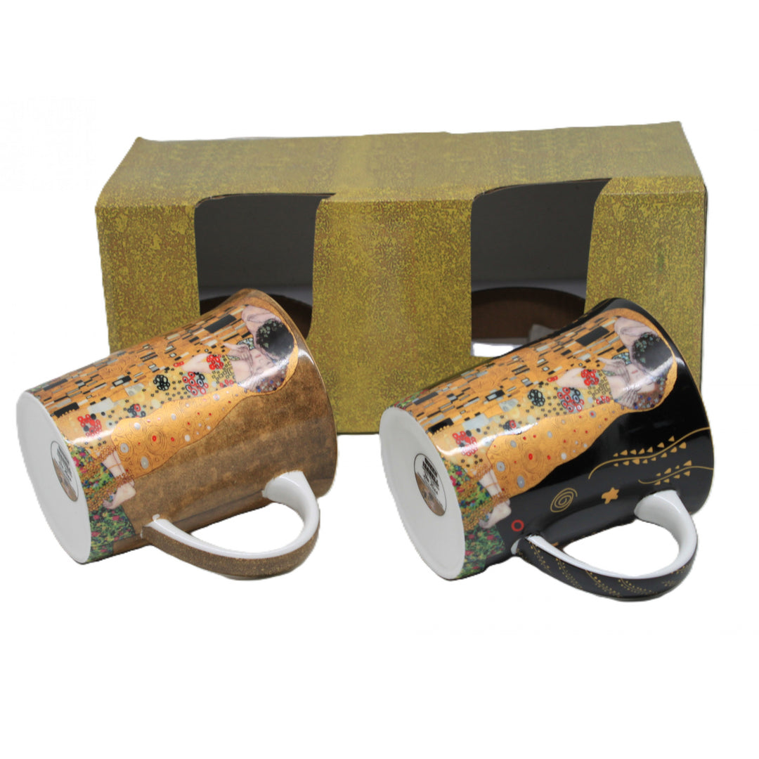 Gustav Klimt Kiss Becher schwarz und braun 400ml, Königin Isabel