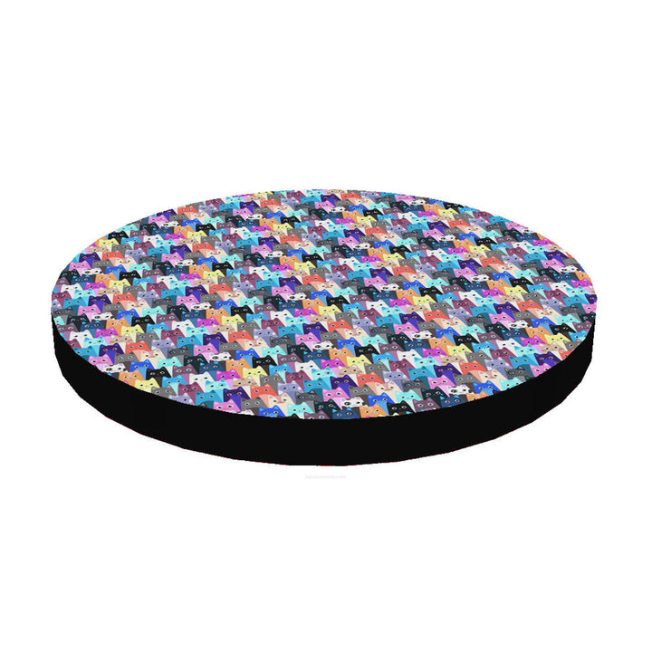 Bertoni Katzenbett / Matratze, aus elastischem Schaumstoff, Durchmesser 55 cm, Miau, Ring-Design