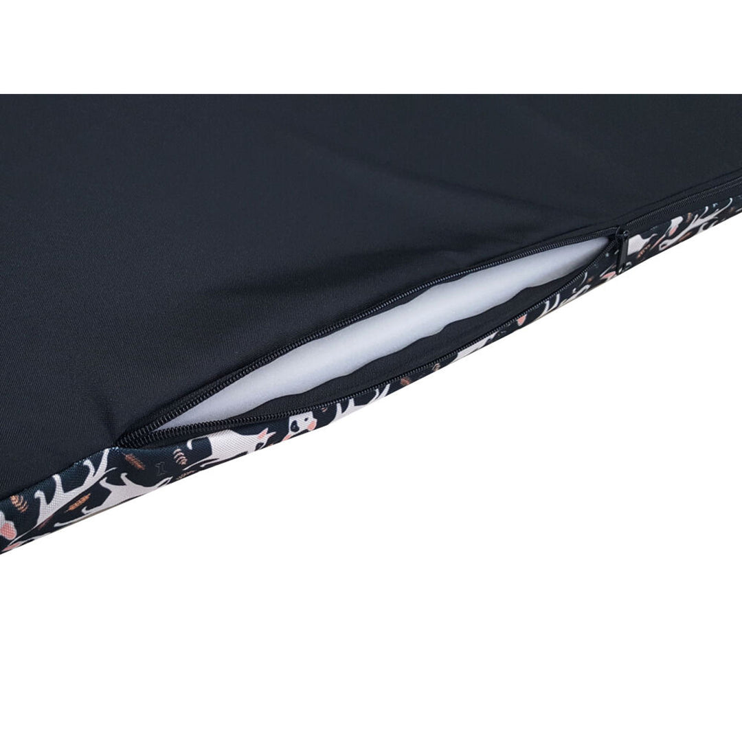 Bertoni XL Hundematratzenbett, Schaumstoff, wasserdichter Bezug, Bullteriers Muster, EE146