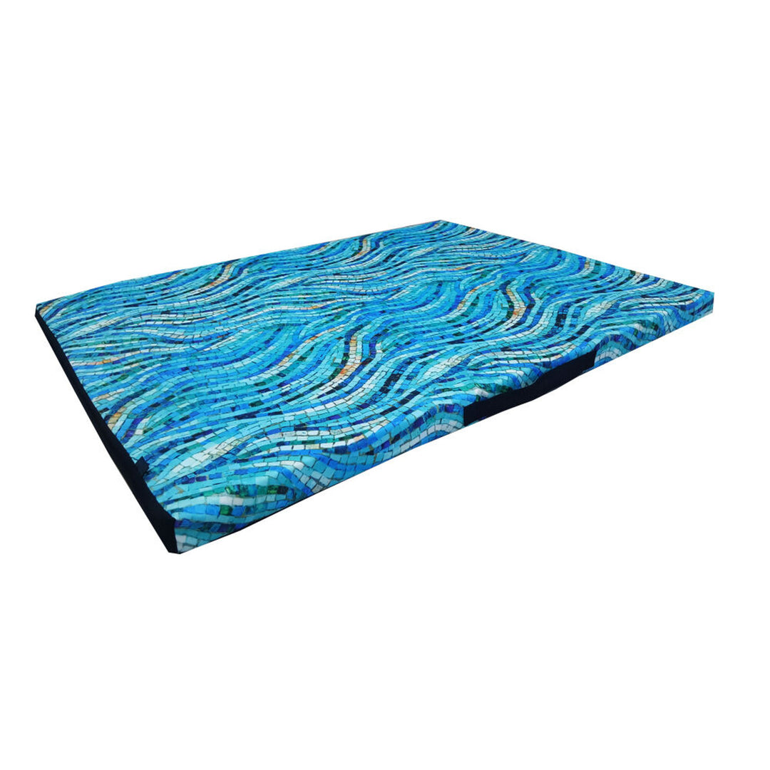 Bertoni XL Hundematratzenbett, Schaumstoff, wasserdichter Bezug, Mosaikmuster, EE147