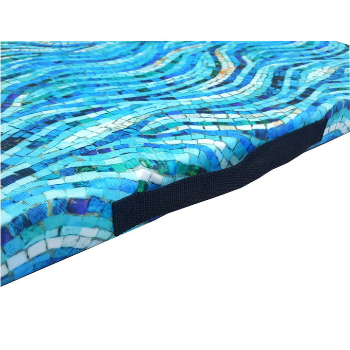 Bertoni XL Hundematratzenbett, Schaumstoff, wasserdichter Bezug, Mosaikmuster, EE147