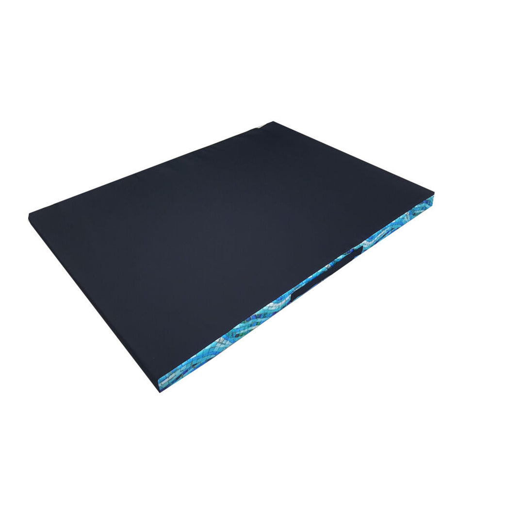 Bertoni XL Hundematratzenbett, Schaumstoff, wasserdichter Bezug, Mosaikmuster, EE147