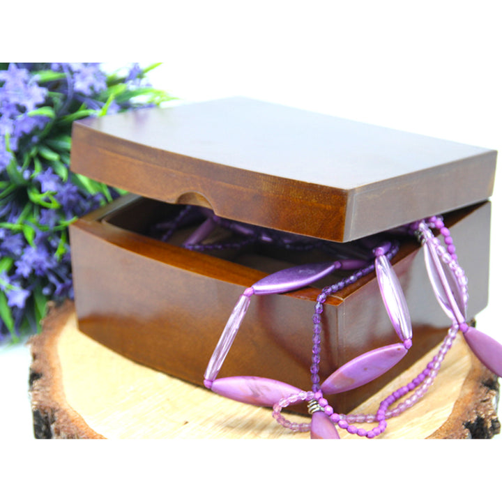 Schmuckkästchen, Holz, braun, Organizer, Fächer, Queen Isabel