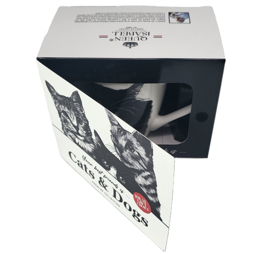 Königin Isabel Porzellanbecher, Europäische Katze, 350ml, Q1-05218