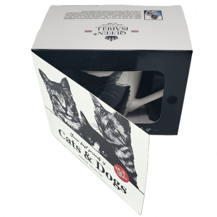 Königin Isabel Porzellanbecher, Europäische Katze, 350ml, Q1-05218