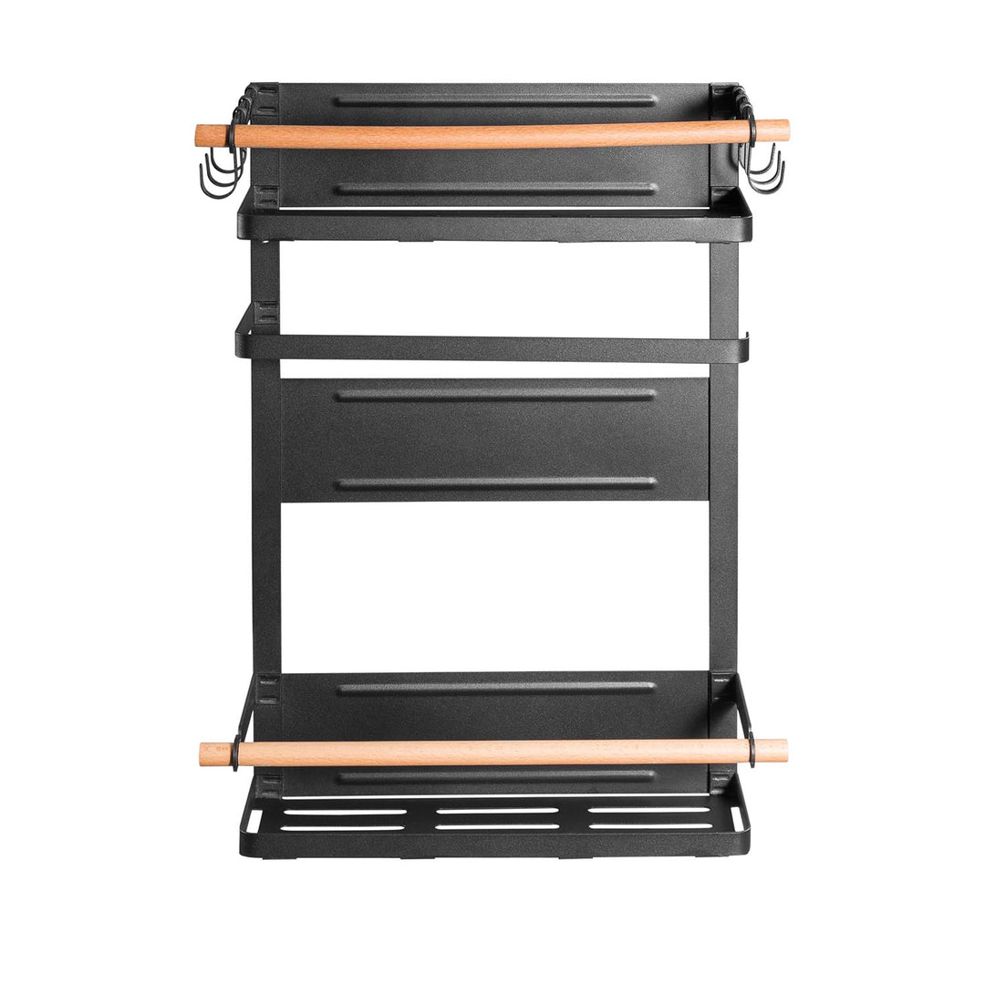 Maclean Magnetablage für Kühlschrank/Waschmaschine, schwarz, 12kg max, MC-910, 4 Stück