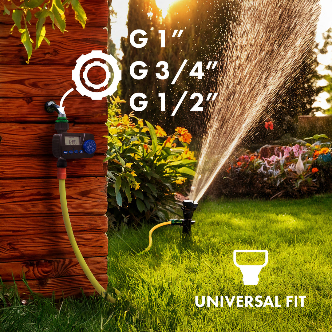 GreenBlue elektronisches Bewässerungssteuergerät, Programmierer, Stromversorgung 2x1,5V AA, GB390 + 2x Varta Industrial Alkaline AA Batterie