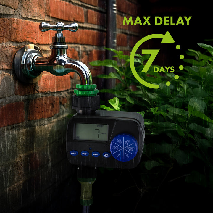 GreenBlue elektronisches Bewässerungssteuergerät, Programmierer, Stromversorgung 2x1,5V AA, GB390 + 2x Varta Industrial Alkaline AA Batterie