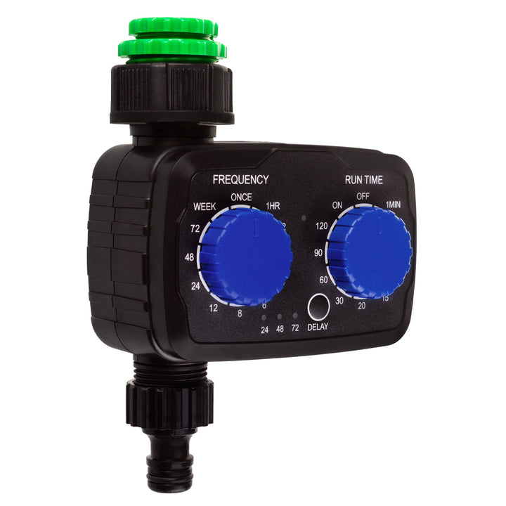 GreenBlue elektronisches Bewässerungssteuergerät, Programmierer, Stromversorgung 2x 1,5V AA, GB391 + 2x Varta Industrial Alkaline AA Batterien