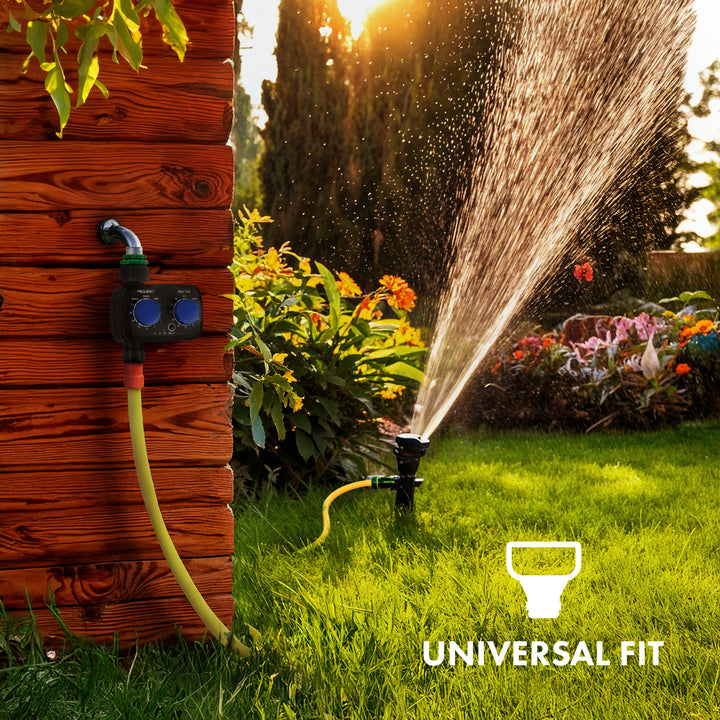 GreenBlue elektronisches Bewässerungssteuergerät, Programmierer, Stromversorgung 2x 1,5V AA, GB391 + 2x Varta Industrial Alkaline AA Batterien