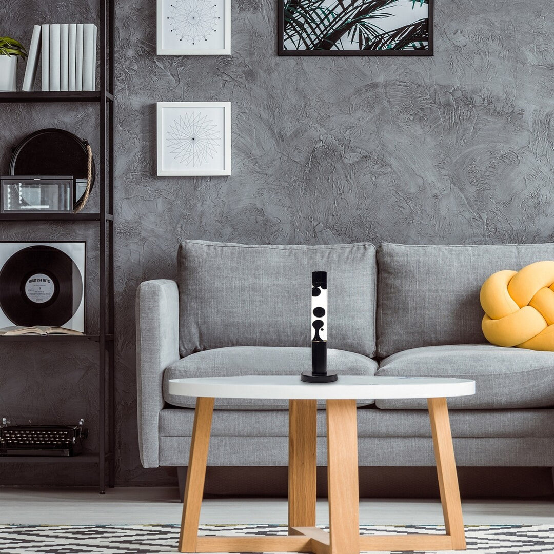 LED-Lavalampe Rabalux, Leistung 25 W, 3000 K, schwarzes Wachs, Lavastic