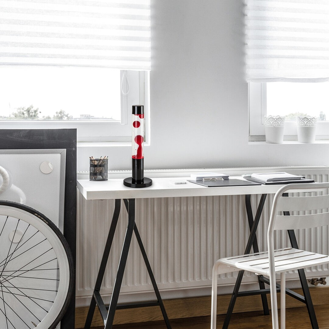 LED-Lavalampe Rabalux, Leistung 25 W, 3000 K, rotes Wachs, Lavastic