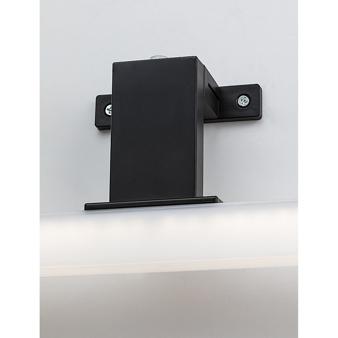 Rabalux Badezimmerleuchte, Leistung 9W, naturweiß 4000K, IP44. schwarz, Oliro