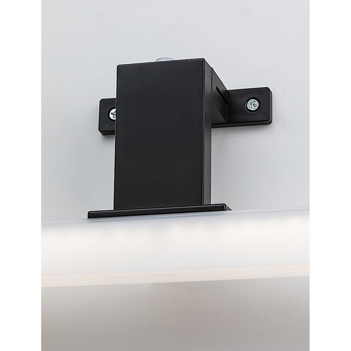 Rabalux Badezimmerleuchte, Leistung 9W, naturweiß 4000K, IP44. schwarz, Oliro